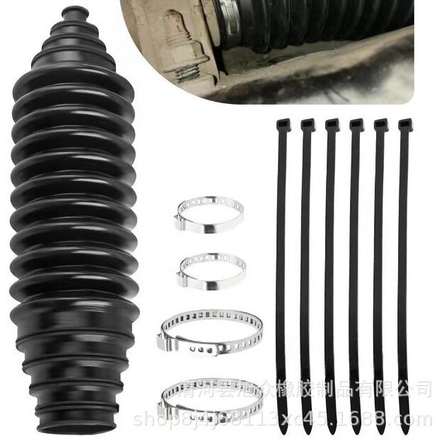 General Motors Steering Gear Dust Cover, Freely Cuttable and Expandable, High-Quality Silicone Tie Rod Ball Cage Cover Universal Set General Motors Steering Gear Dust Cover, Freely Cuttable and Expandable, High-Quality Silicone Tie Rod Ball Cage Cover Universal Set