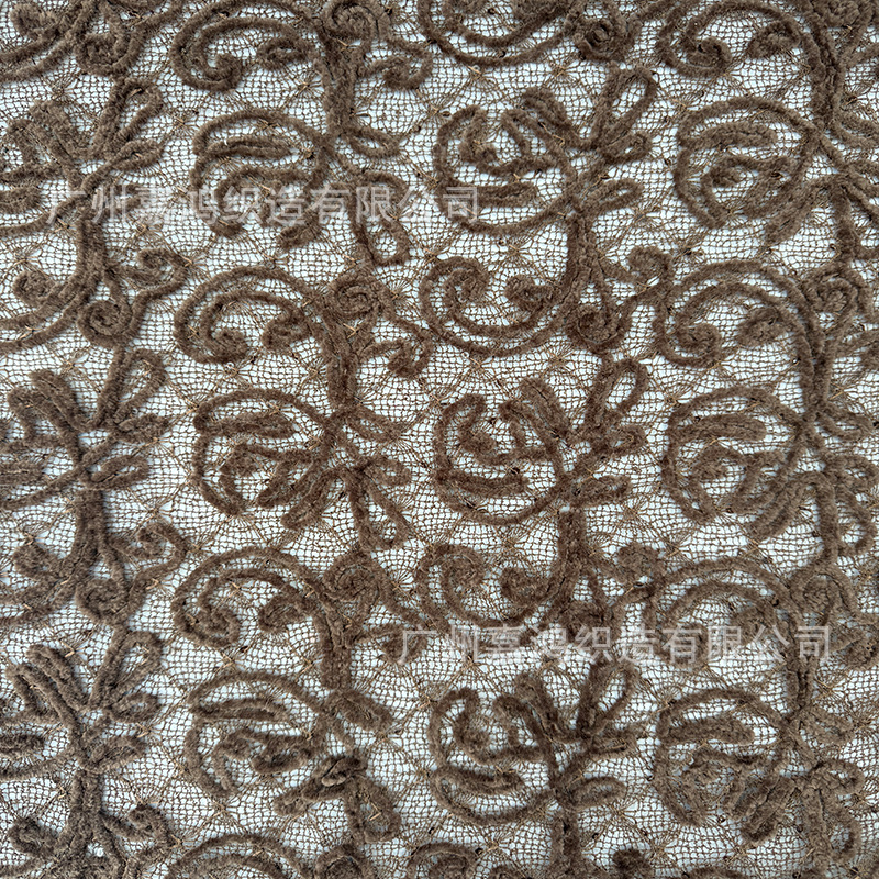 Tejido de encaje de bordado, fábrica de tela de encaje de color múltiple, tela de decoración de ropa de mujer opcional