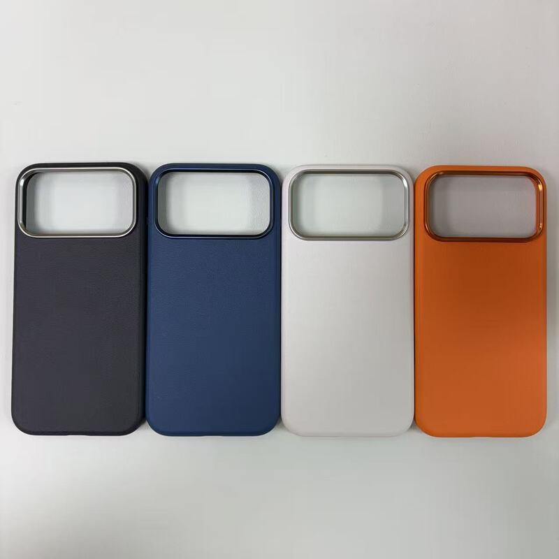 臻享系列适用苹果17自带Ai一体按键iPhone17Promax皮革手机保护壳|undefined
