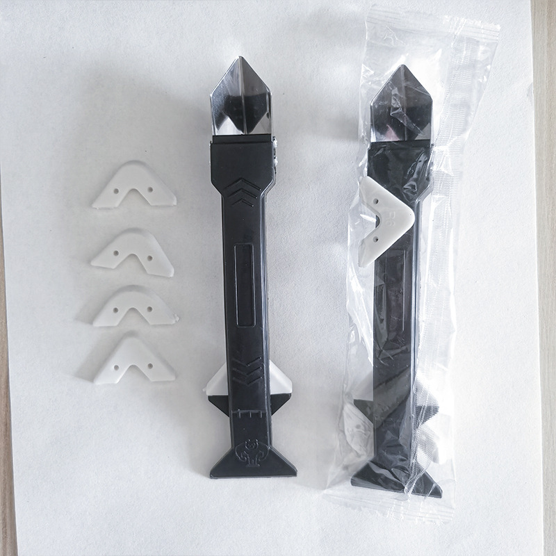 双头金属刮胶神器玻璃胶打胶器修边刮刀硅胶手工美缝清洁工具批发