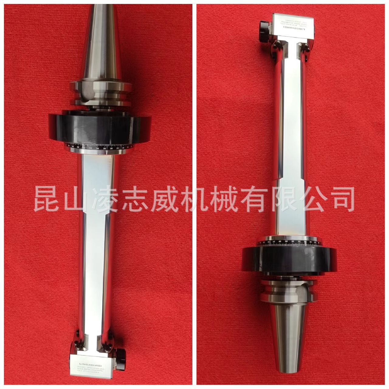 台湾深孔角度头直角铣头深孔角度铣头横铣头侧铣头BT50-ER25-450L