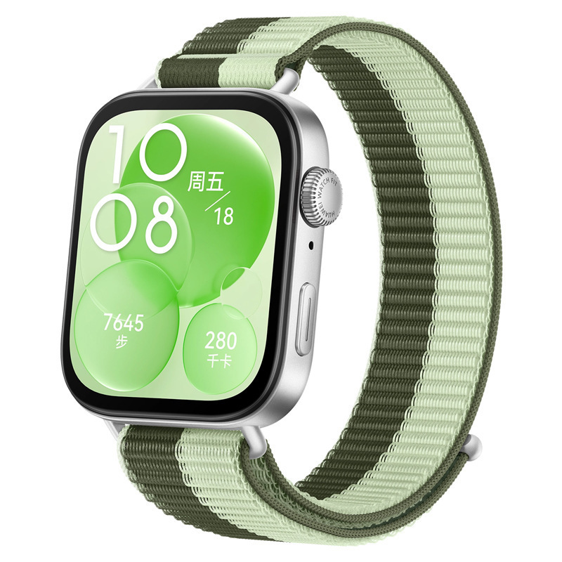 Huawei fit4pro 時計ストラップ HUAWEI fit4/3 メタルヘッド一体型ナイロンループストラップに適しています。|undefined