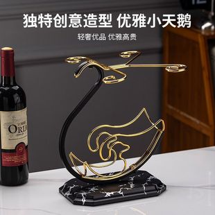 Red Wine Glass Rack Accessible Luxury High-End Goblet New Upside-Down Rack Creative Wine Bottle Display Rack Home Wine Cabinet Ornaments