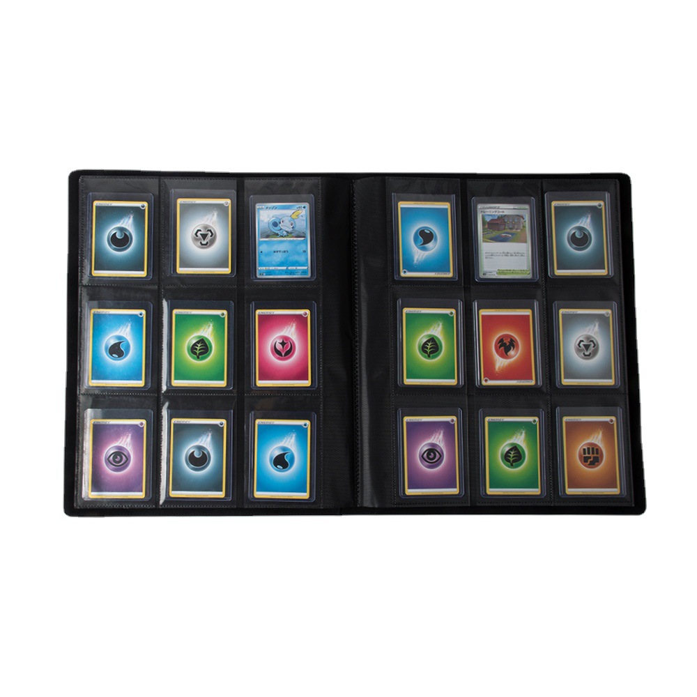 9 rejilla pu vendaje tarjeta libro 3x4 Tarjeta cubierta anime tarjeta libro juego rey Ultraman estrella tarjeta ladrillo colección libro