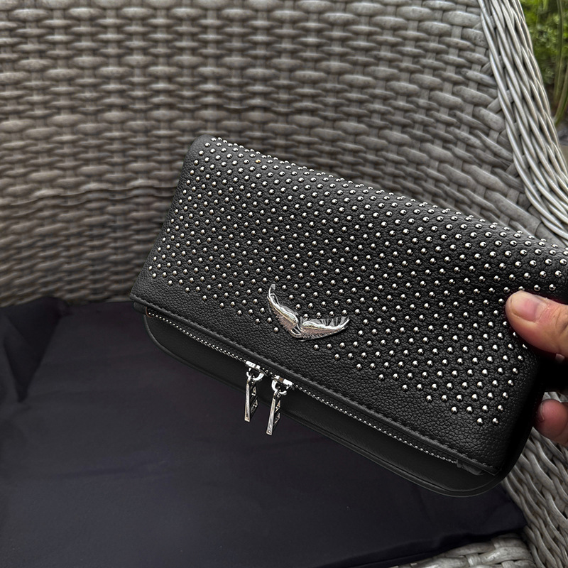 New mini black rivet bag