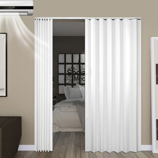 Pvc Folding Sliding Door for Bathroom, Toilet, Household Partition, Kitchen Temporary Simple Door, Gas Inspection