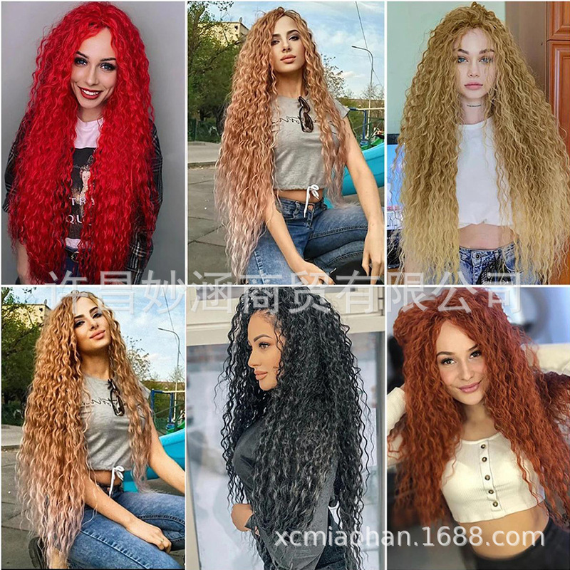 ディープウェーブバルクヘアかぎ針編みヘア送料無料 28 インチ 30 インチ|undefined