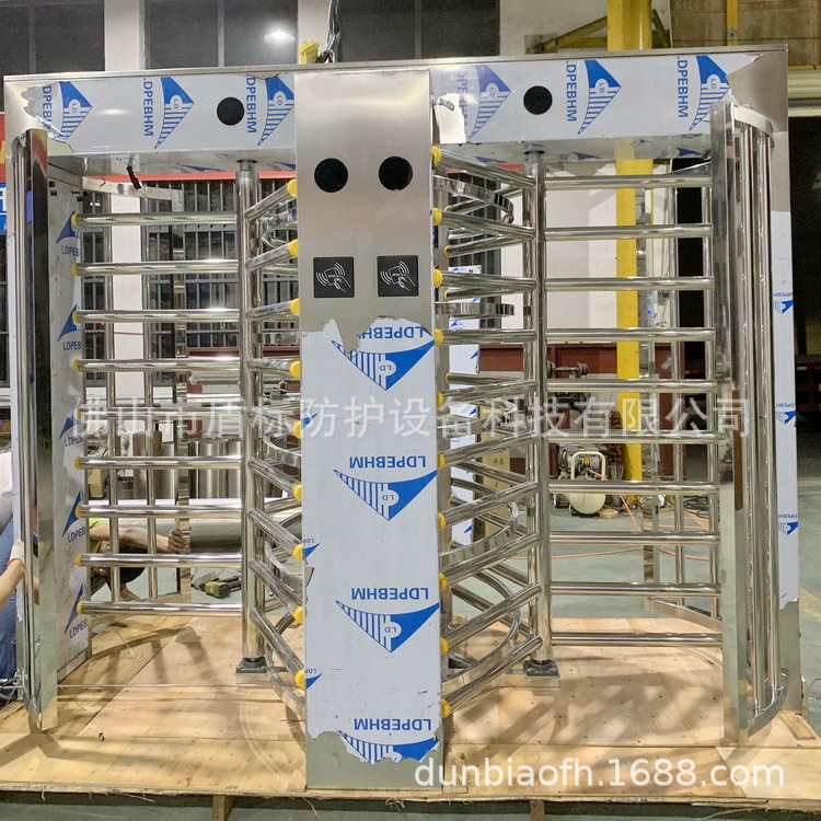 盾标防护电动高闸 双向防潜回门禁全高旋转闸 不锈钢成品旋转辊闸