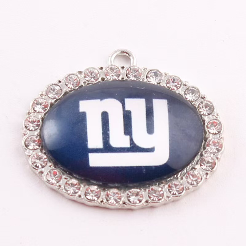 Nfl Oval-Shaped Rhinestone Accessories for 32 Sports Teams Series, Including Cowboys, Steelers, Buccaneers, and Other Team Logos