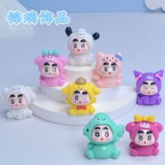 サンリオしんちゃんdiyアクセサリー樹脂アクセサリー車載置物玩具キーホルダーブラインドケース卸売デスクトップクリエイティブ