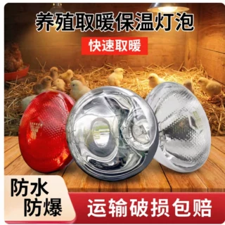 保温养殖专用取暖灯猪仔猪小鸡加热畜牧猪用育雏灯泡烤灯保暖兽用