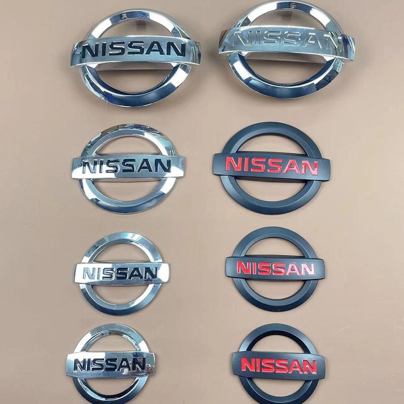 Suitable for Nissan Car Logo, New Sylphy, Teana, X-Trail, Tiida, Sunny, Qashqai, Front and Rear Car Logo Modification Stickers, Steering Wheel Logo