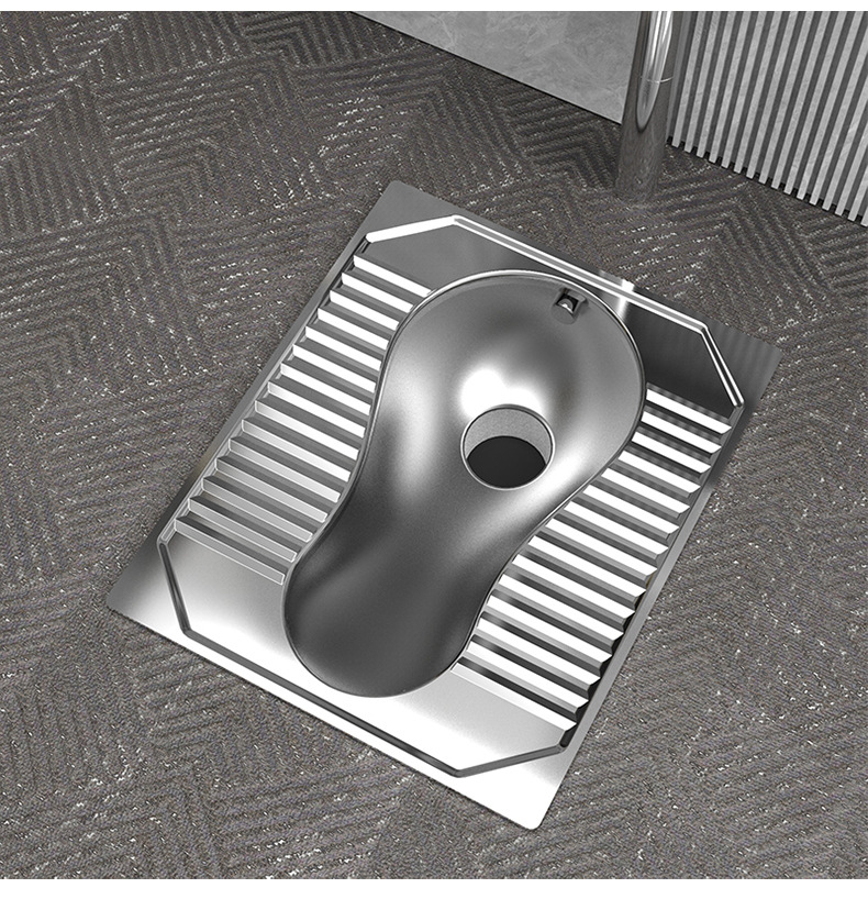 Customized prison squat toilet, school prison toilet, detention center with S-shaped anti-odor 304 stainless steel squat toilet undefined