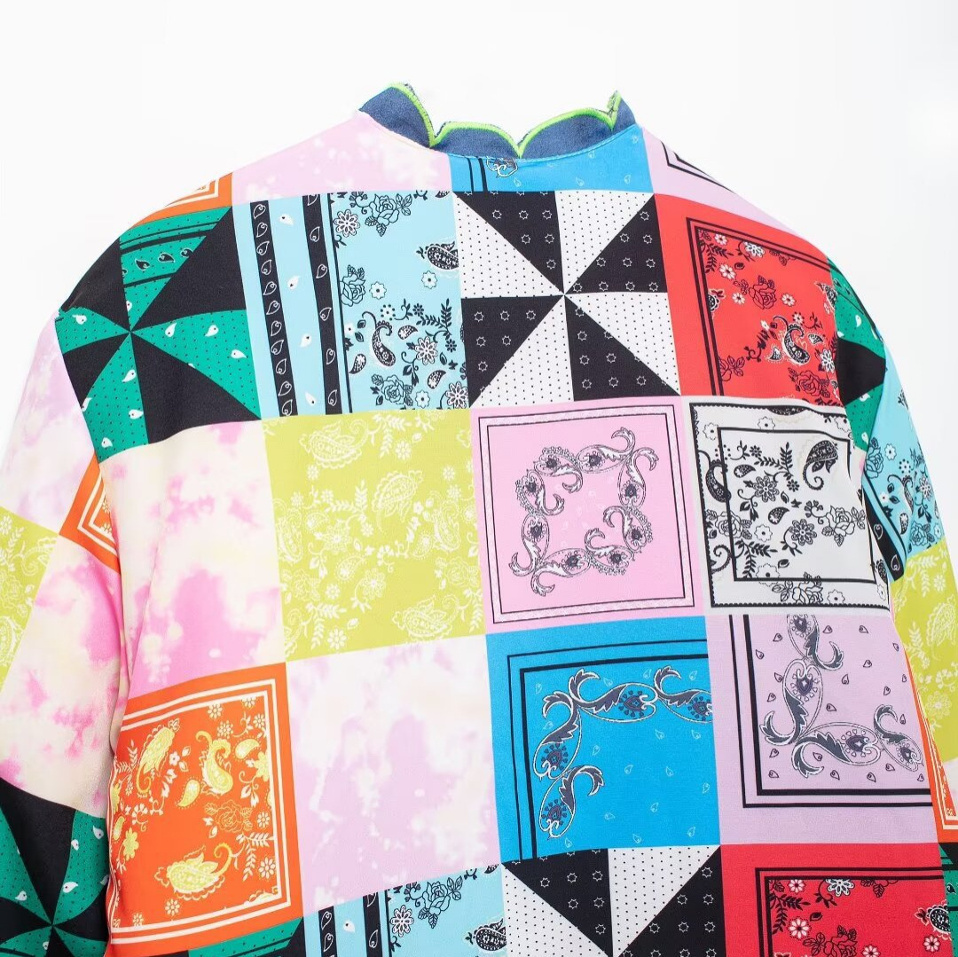 Women's clothing 2024 autumn/winter new street fashion top printed cotton jacket_voghion.com