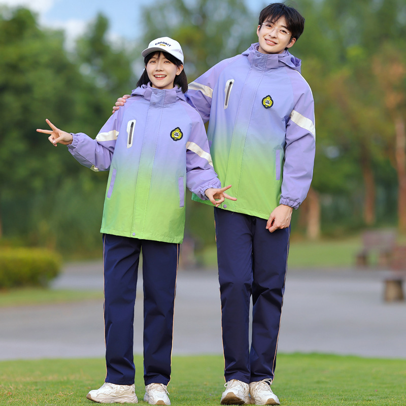 학급 의류 고교생 한국판 헐렁한 코트 대학 스타일 폭행 의류 교복 초등학교 중학생 스포츠 미팅 3 인조 세트