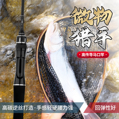 彈射馬口竿碳素實心UL路亞竿白條微物槍炳水滴輪直柄紡車輪套裝