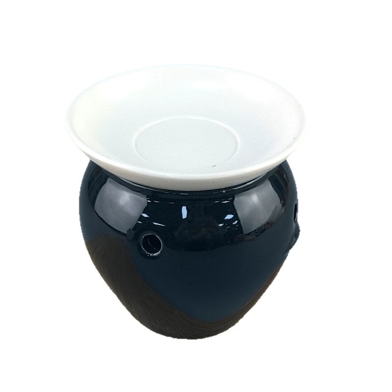 Cerámica al por mayor lámpara nocturna vela ceremonia de té polvo de sándalo incenso horno de incienso creativo casero incenso horno de aceite esencial