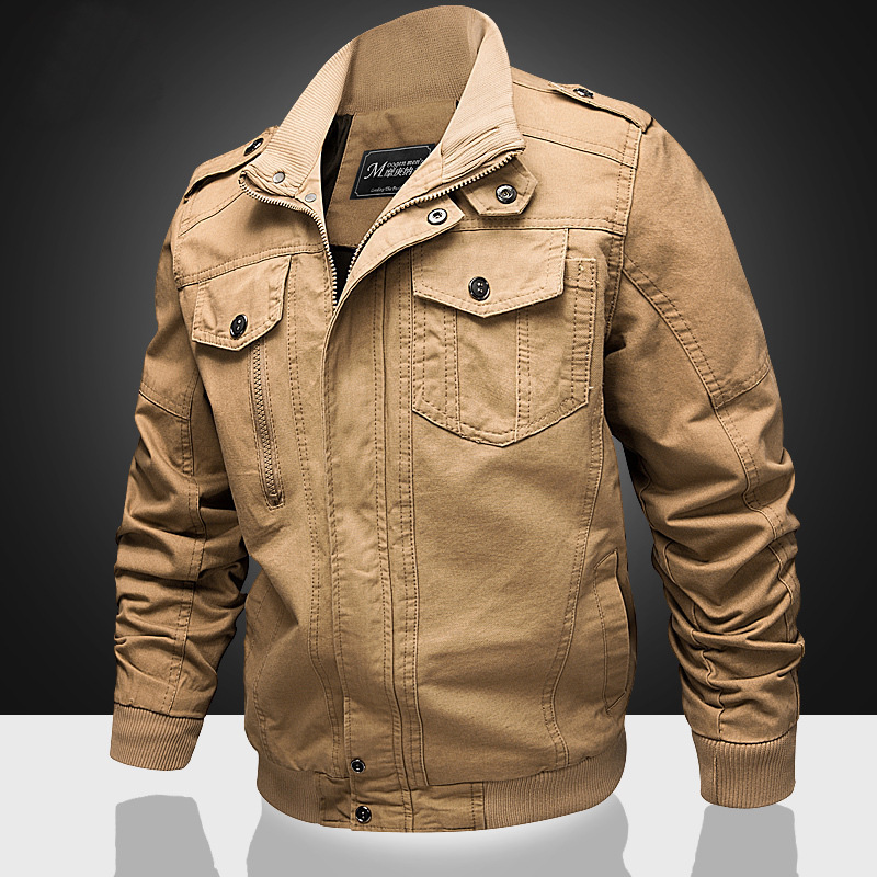 Autumn and Winter New Style American Special Forces Pilot Casual Workwear Jacket Youth Large Size Military Jacket Pure Cotton Wear-Resistant