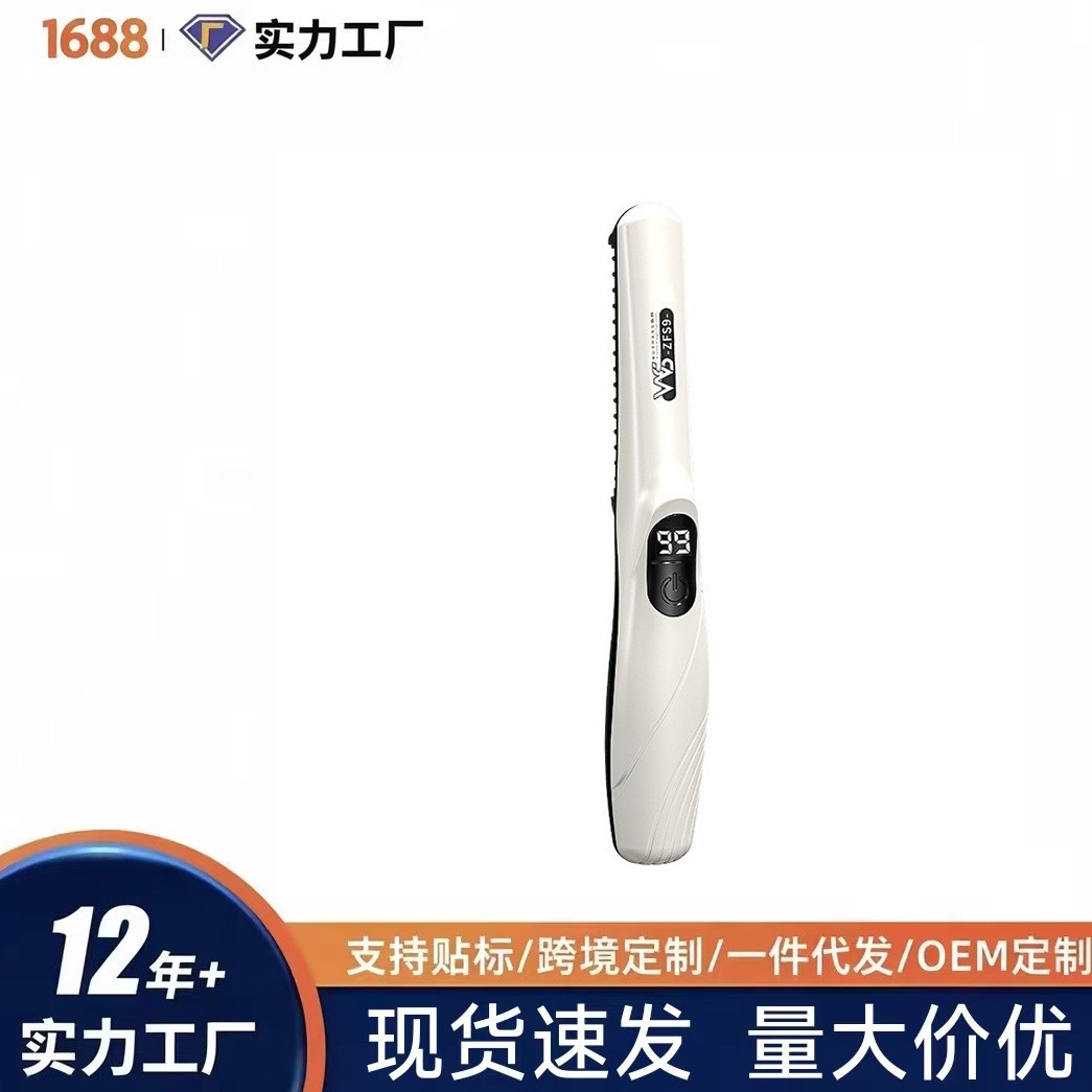 다케의 새로운 휴대용 Type-c 충전식 헤어 스트레이트 빗, 화상 방지, 음이온, 모발 손상 없음, 무선 컬링 헤어 스트레이트 아이언