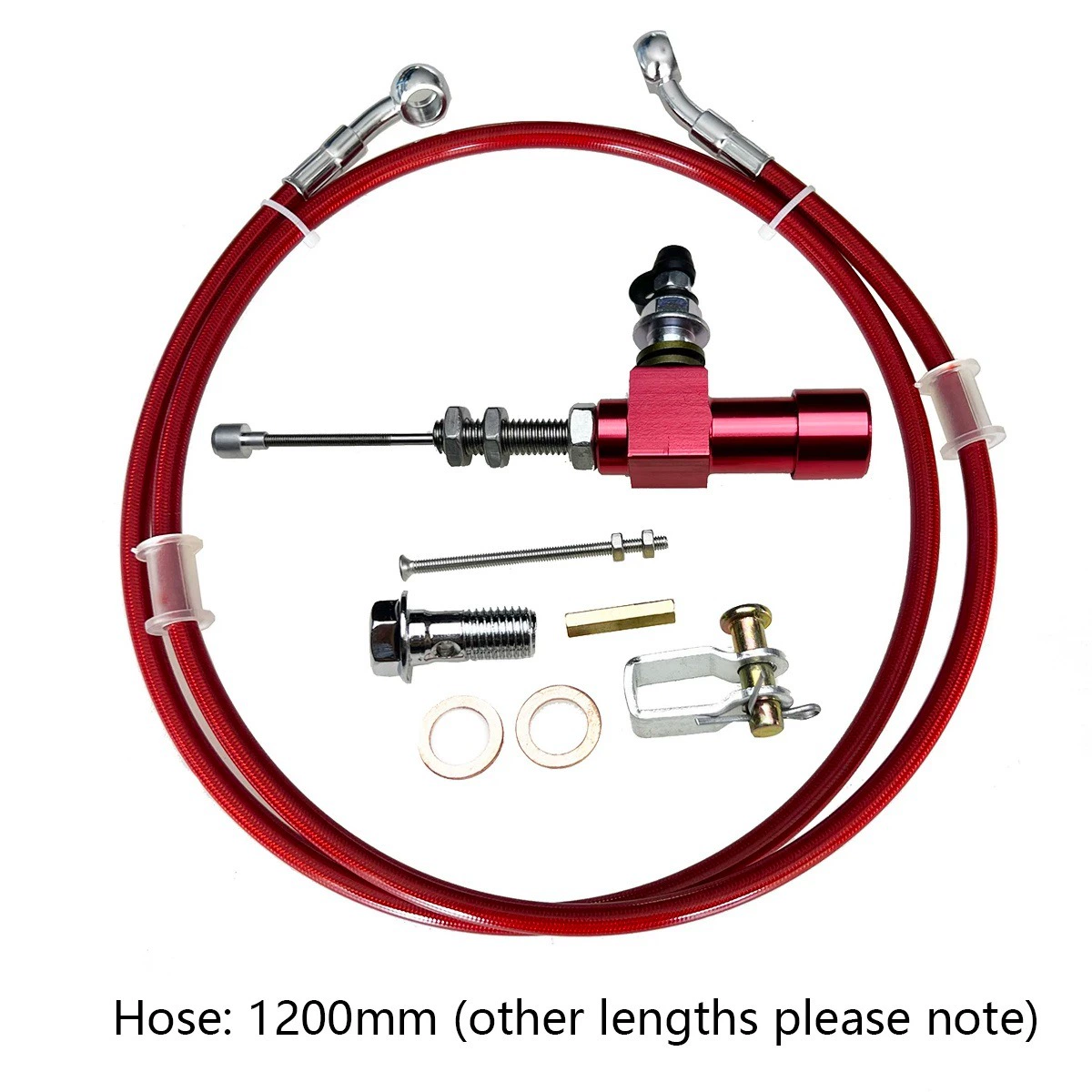 Мотоцикл модифицированный тормозной насос масляный трубопровод универсальный тормозной тягач 1,2 м масляный трубопровод комбинированный