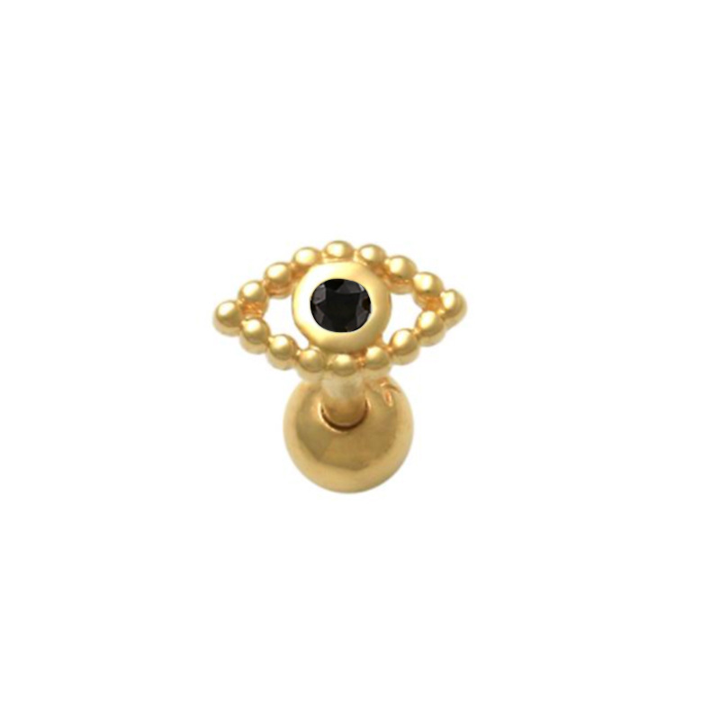 Fashion Eye Sterling Silver Ear Studs 1 Piece