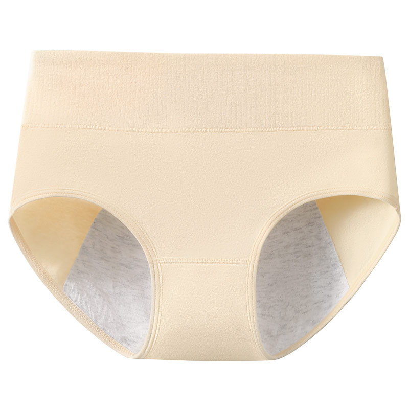 Ropa interior fisiológica, período menstrual antibacteriano de algodón puro para mujer, período menstrual, cintura alta, ensanchamiento, anti-fugas, ropa interior de seguridad especial para tía, mujer