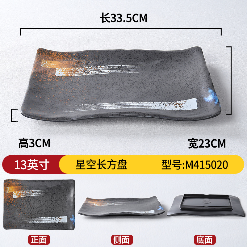 13inch 별이 빛나는 하늘 직사각형 접시 415020