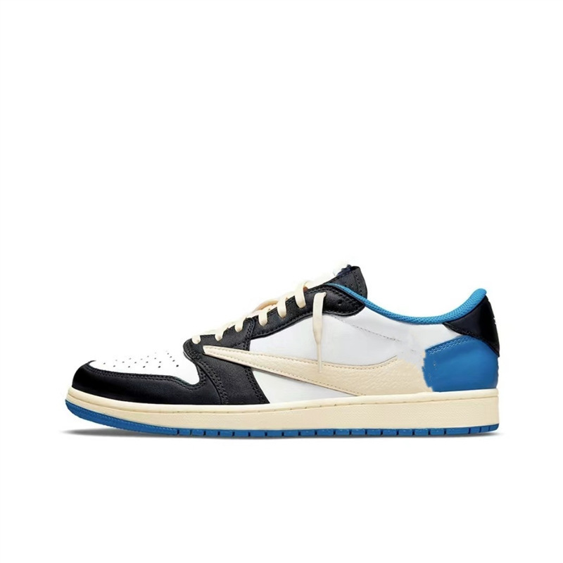 莆田純正 AJ1Low 紳士靴ロートップスニーカー黒と白のつま先スモークグレー Joe 1 ハイバージョンカジュアルシューズ女性のモカ|undefined