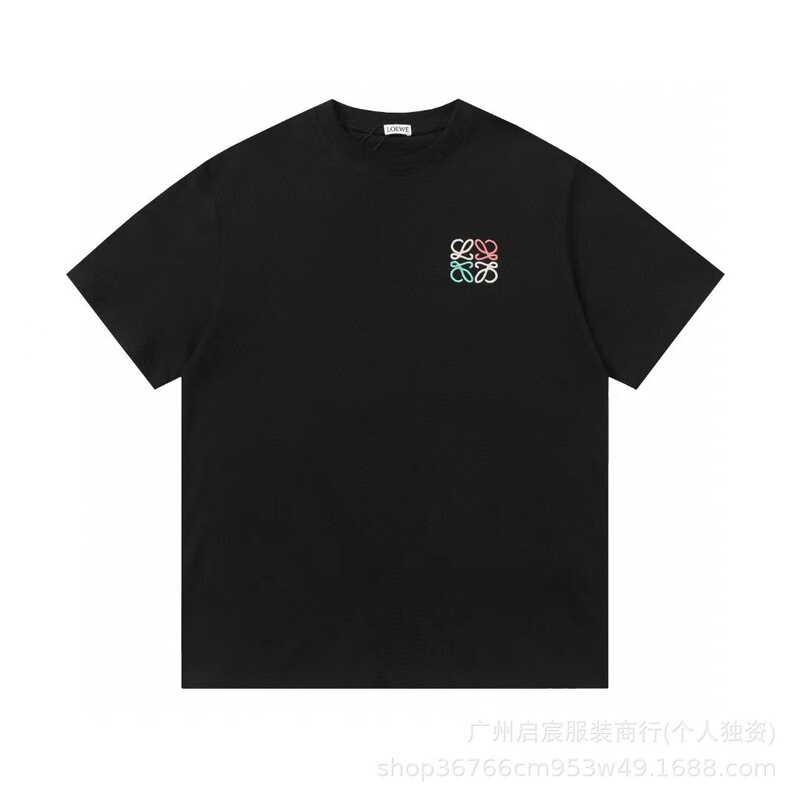 クロスボーダー 25ss Luojia 高品質刺繍ロゴルーズコットン半袖メンズとレディースカジュアルファッション多用途 T シャツ|undefined