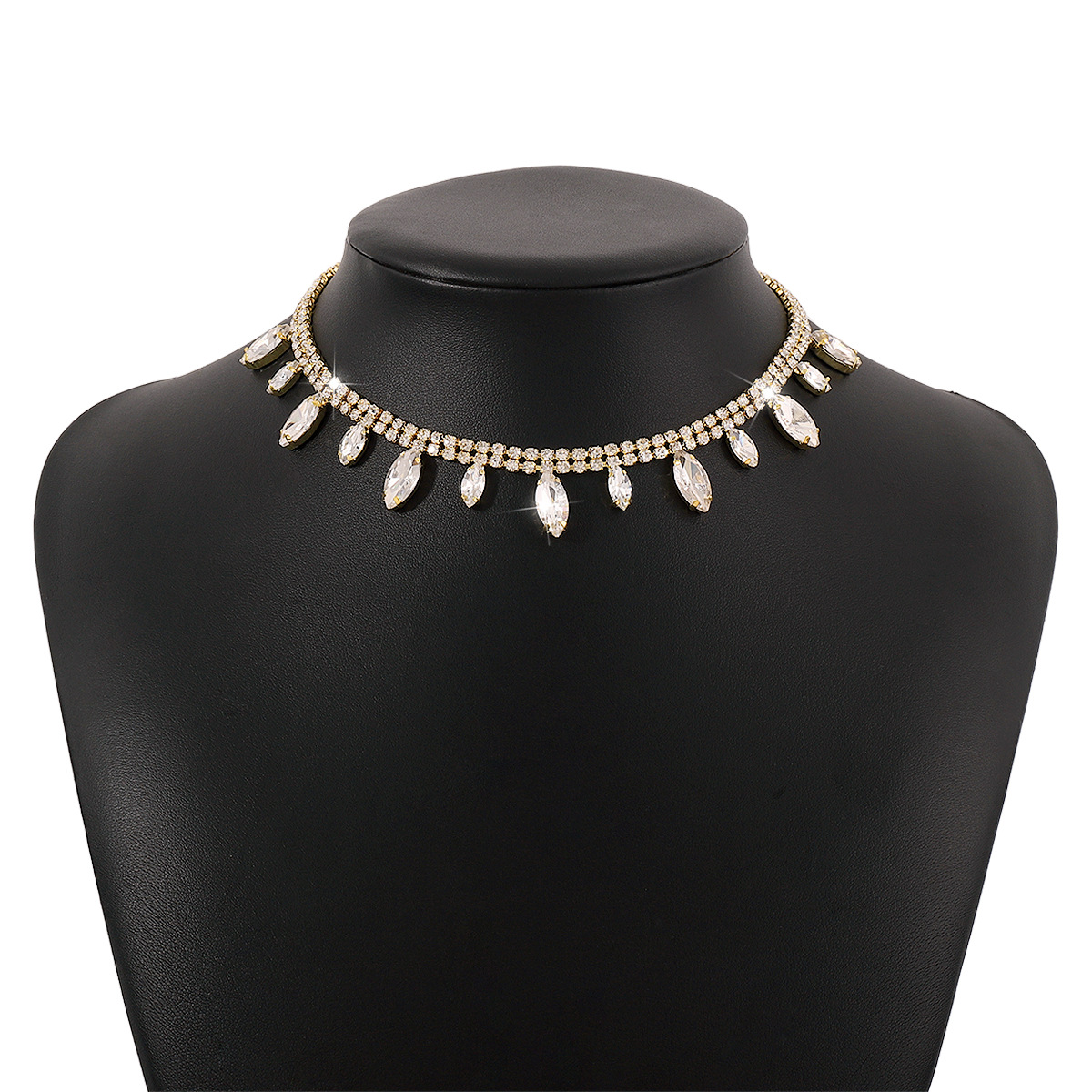 Fashion Geometric Alloy Artificial Rhinestones Choker 1 Piece display picture 8