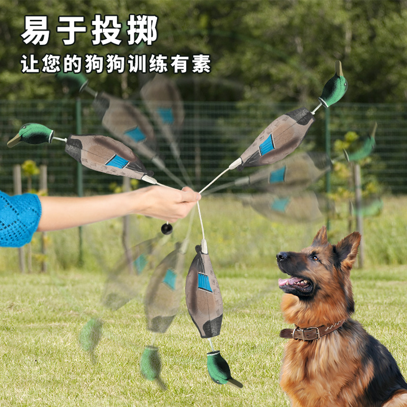 Fábrica de molde de espuma de inyección de EVA PET pato mordedura resistente cebo perro de juguete falso pato entrenador al por mayor