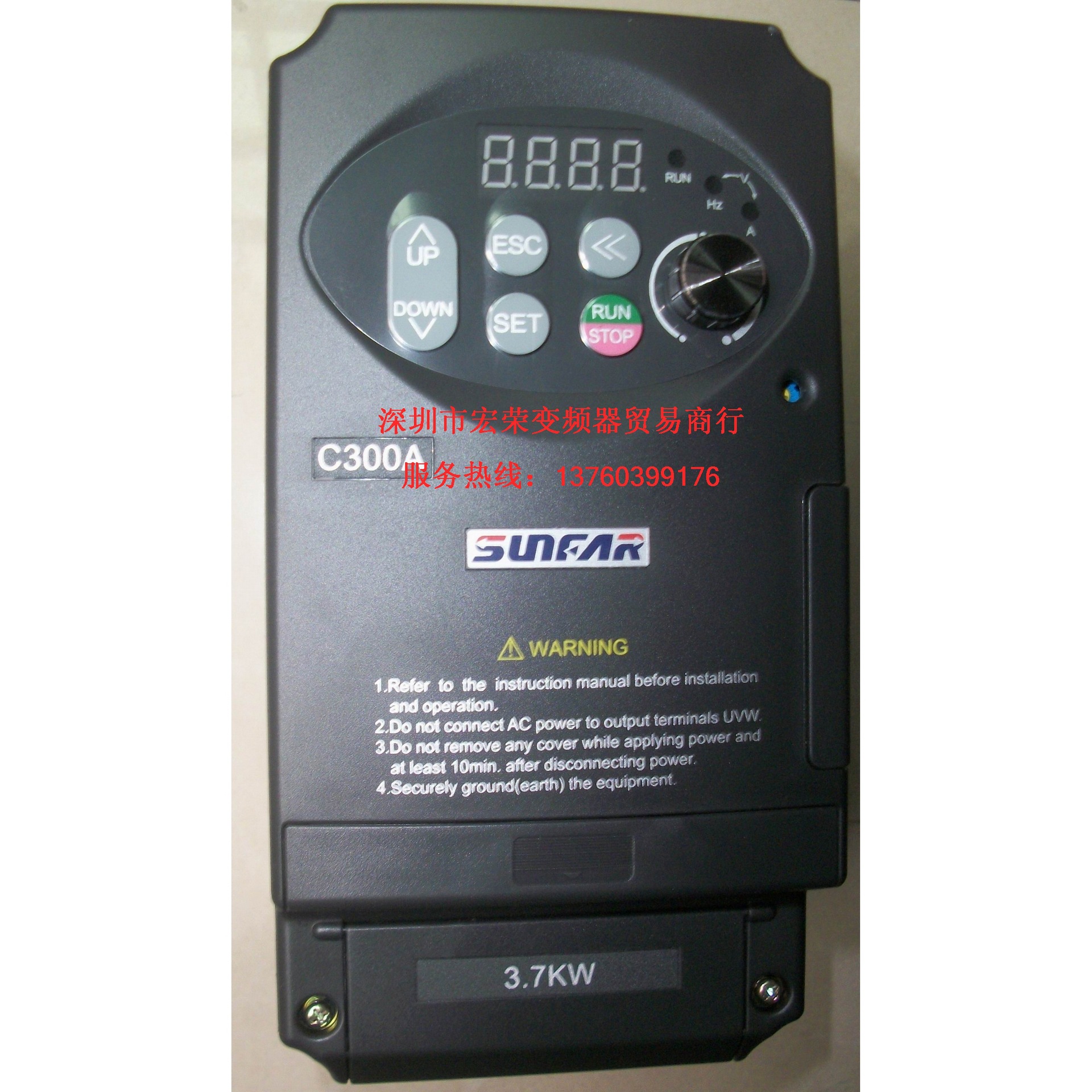 广告雕刻机用SUNFAR变频器C300A-2S0037L一级代理