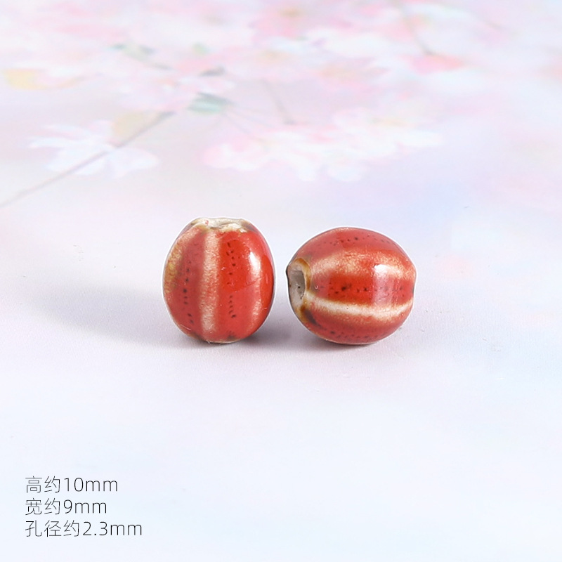 Little watermelon flower glaze red