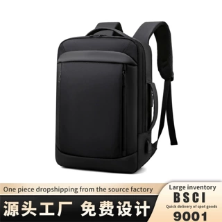跨境男士通勤双肩包商务旅行背包制定大学书包牛津布笔记本电脑包