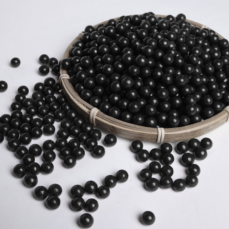 厂家抛光防潮不脏手光亮子弹弹弓白色泥丸9-10mm加硬泥球弹珠钢球