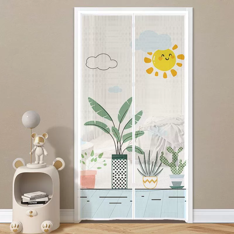 Волшебная лента, противомоскитная дверная занавеска, летняя магнитная сетка для двери, клейкая сетка, новая модель, перегородка для спальни, дома, высококачественная, сверление не требуется.