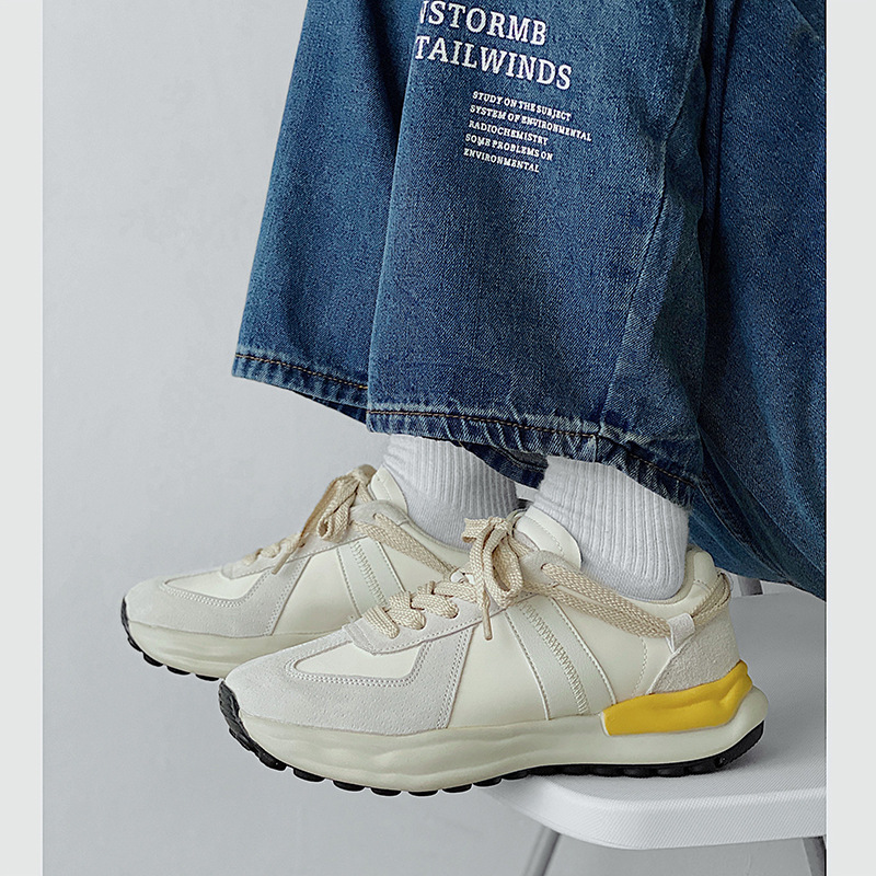 2021 New Autumn Dad's Shoes for Women, Chic Hong Kong Style Couple Sports Shoes for Men, Ins Trendy Thick Sole Dissolving Shoes