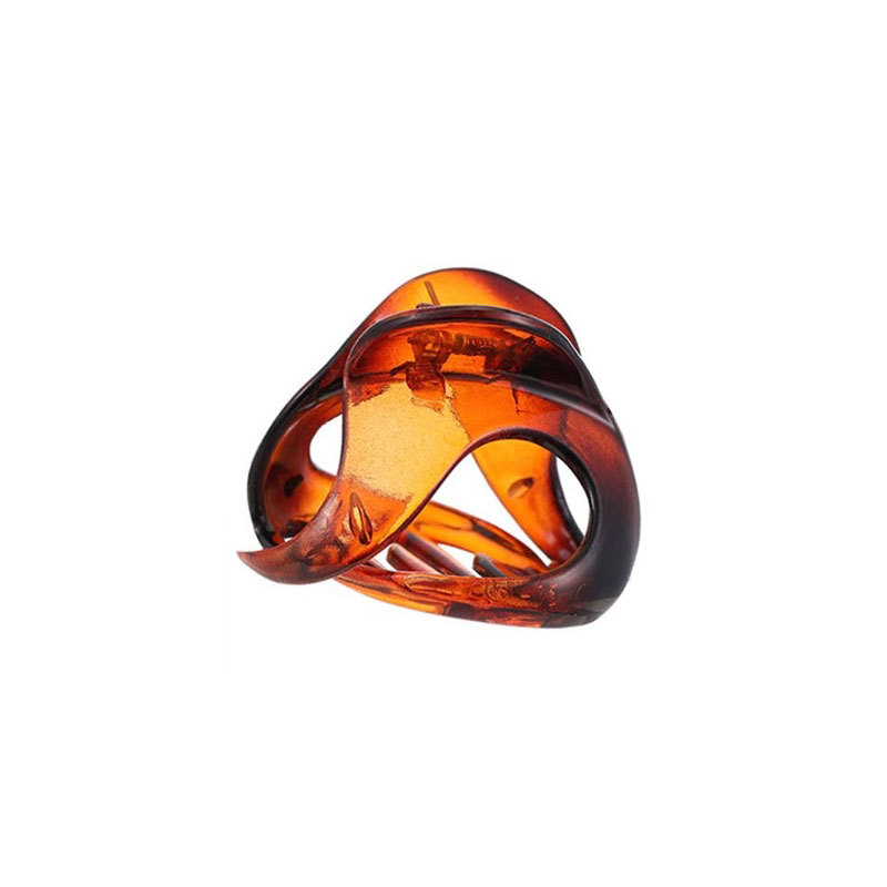 calabaza agarra clips mujeres de alta calidad estilo de moda extranjero agarra el cabello 2025 nuevo clip de pescado de tamaño medio clip de cabello