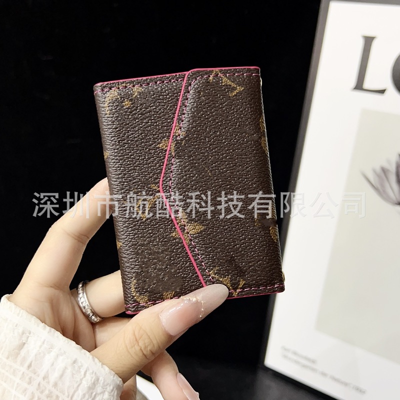 2025外贸新品白三彩系列欧美奢华皮质零钱包收纳包银行卡套卡夹|undefined