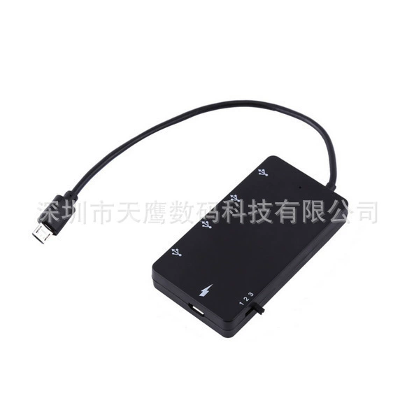 Micro USB OTG 4-портовый концентратор адаптер питания кабель для Sa