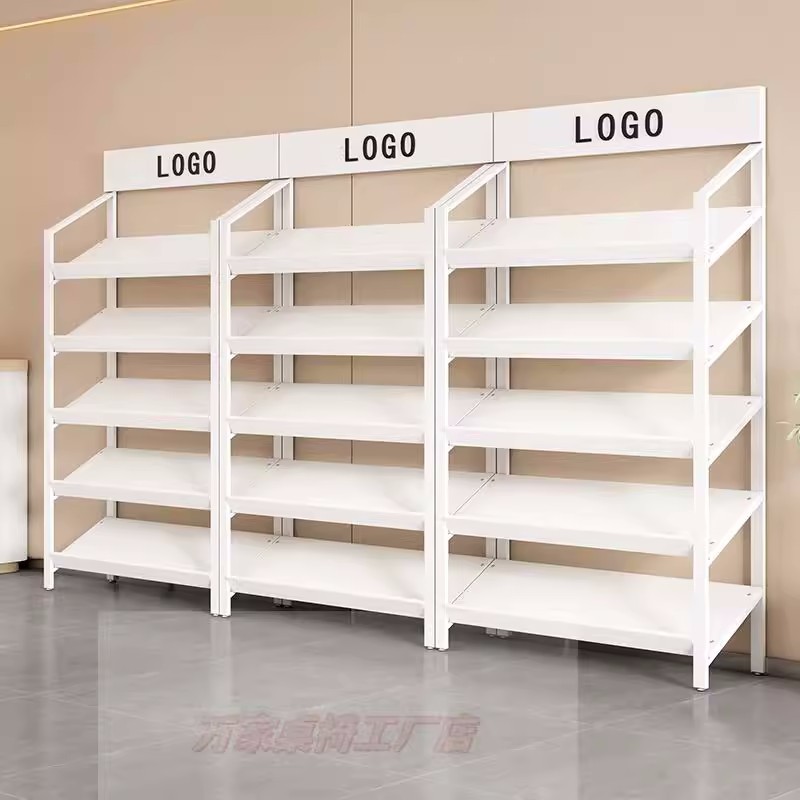 Shoe store shoe rack display shelf island gift cosmetics shelf children's shoes slippers shirt bag model showcase