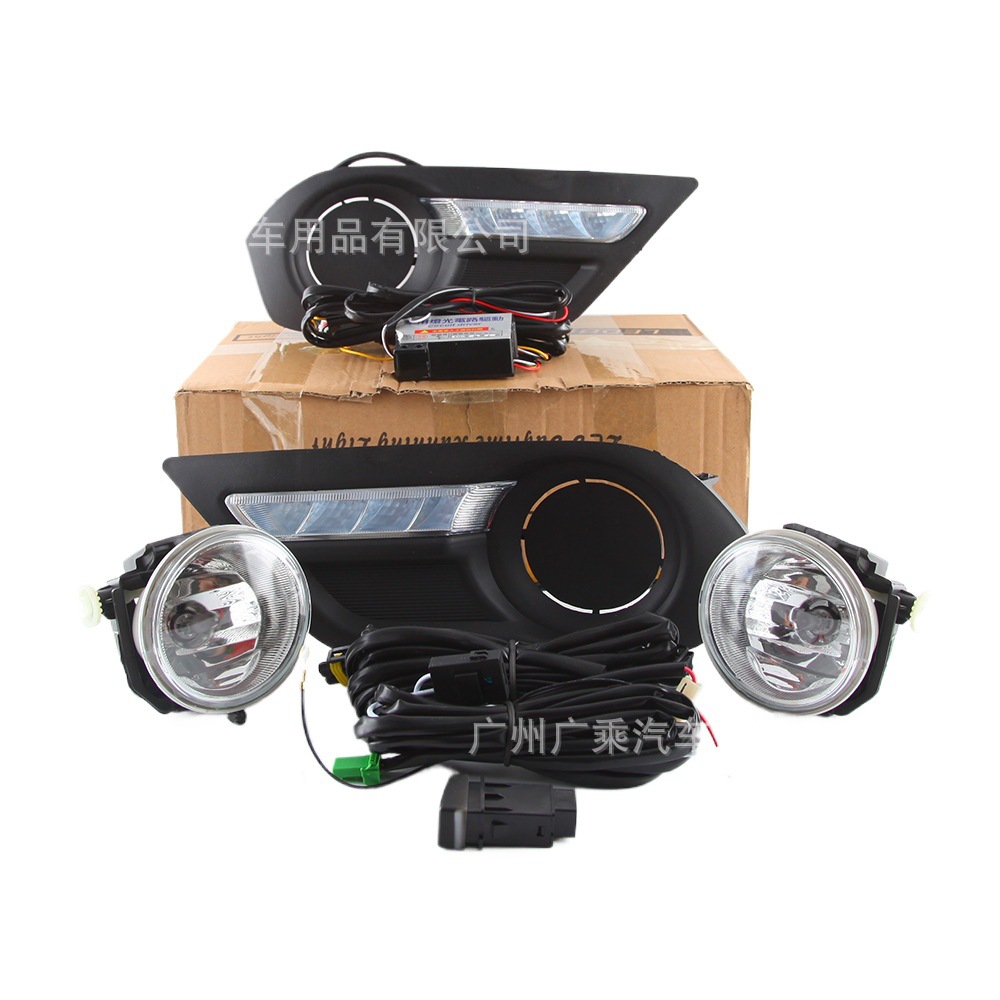 Aplicable corriente a la luz diurna de 50 anillos 2015-2016MU-X LED luz diurna especial Luz de niebla con función bidireccional