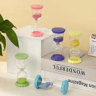 New Macaron Bear Cover Children's Time Hourglass Timer quicksand Creative Ornaments Student Gift Decoration Gift