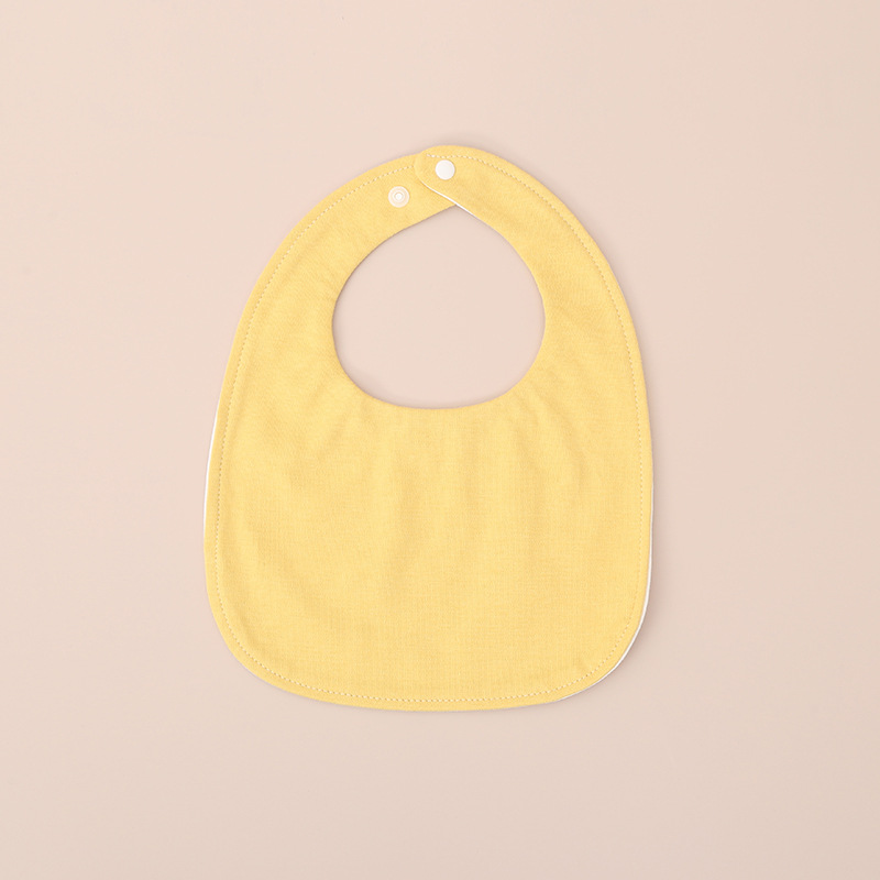 Baby transfronterizo toalla de saliva de algodón en forma de U, bufón impermeable para recién nacidos, bufón de leche anti-vomitación para niños y niñas