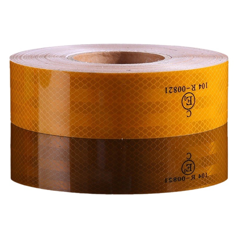 Venta caliente de Amazon Pegatinas reflectantes 104R para camiones Señales de seguridad nocturna PET Pegatinas de revisión anual de automóviles de Tailandia