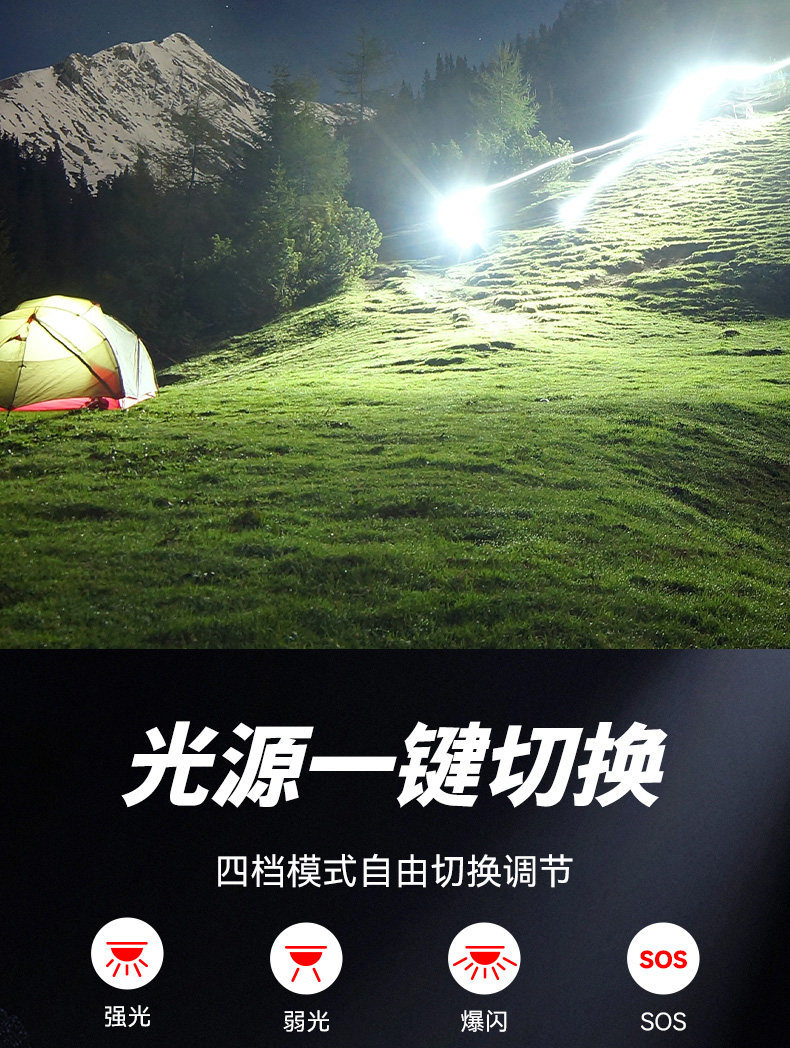 Philips LED flashlight flashlight long endurance field super bright waterproof outdoor lighting SFL2185