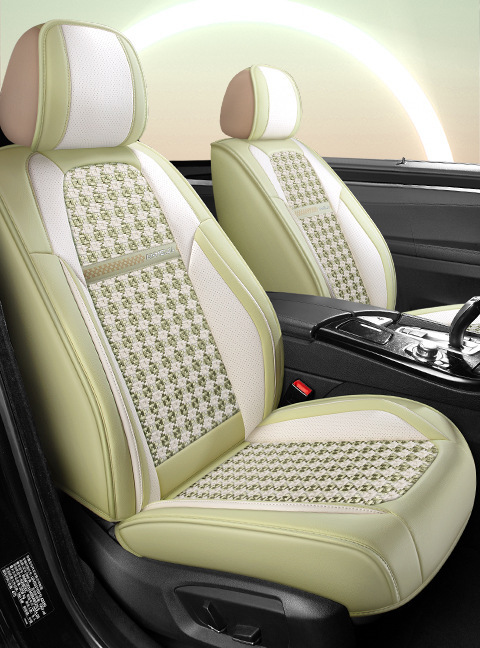 Car seat cover four seasons universal seat cushion summer ice silk breathable car seat cover net red full surround seat cushion generation hair