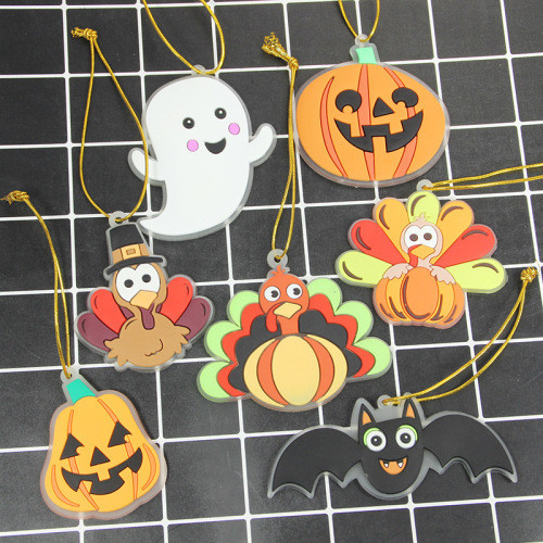 Amazon Skull Little Ghost Ornament Cross-Border Pumpkin Ghost Halloween Supply Halloween Party Decorations