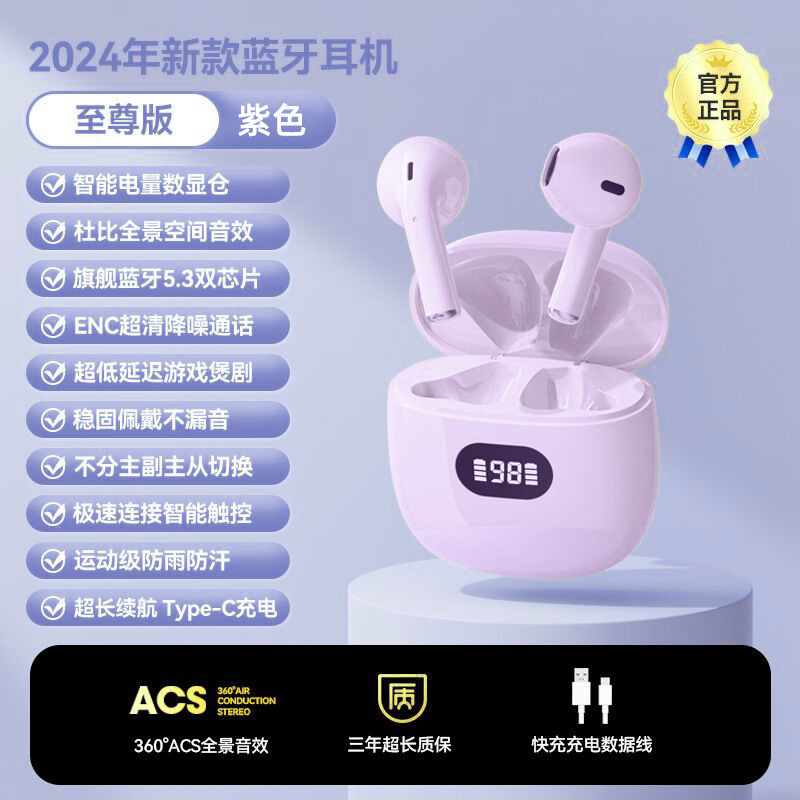 跨境新款私模X83无线蓝牙耳机TWS双耳真无线入耳式立体声数显续航|undefined