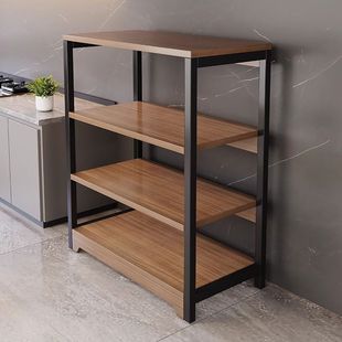 Kitchen Multi-functional Storage Rack Floor Multi-layer Microwave Oven Pot Storage Rack Household Simple Shelf Sundries Shelf